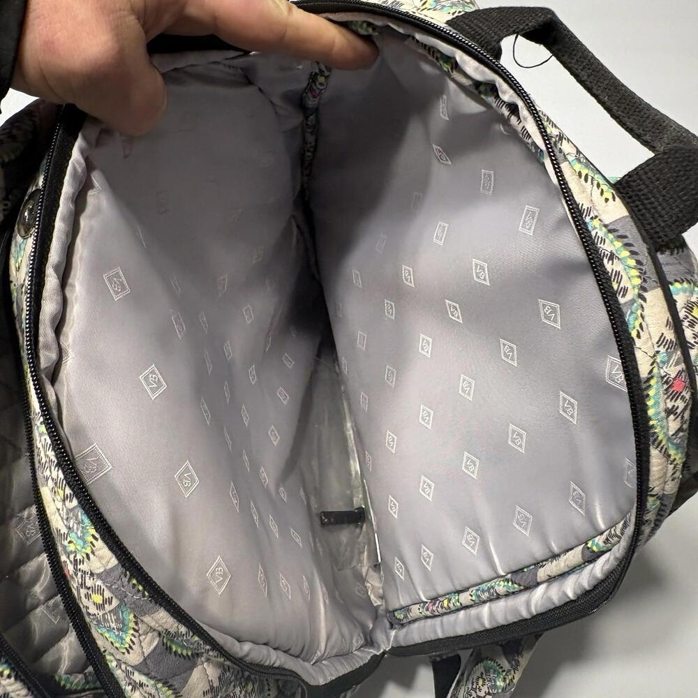 Vera Bradley Quilted Campus Backpack - Rare Pattern (Repair Opportunity) - Picture 6 of 16